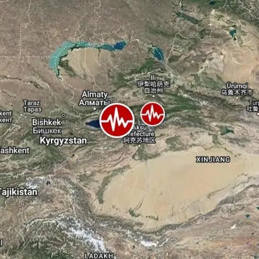 Hetes erősségű földrengés volt Kínában