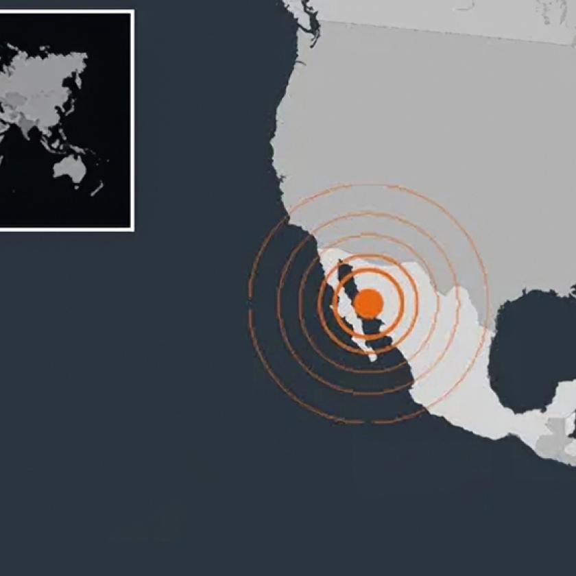 Erős földrengés volt a Kaliforniai-öbölben